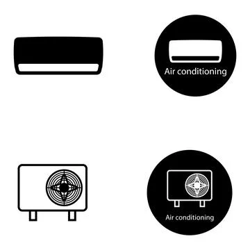 Air conditioning icon vector Stock Illustration
