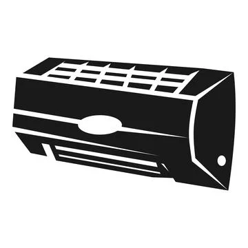 Air conditioning inside icon, simple style Stock Illustration