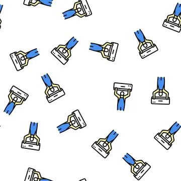 Air conditioning installation vector seamless pattern Stockillustratie