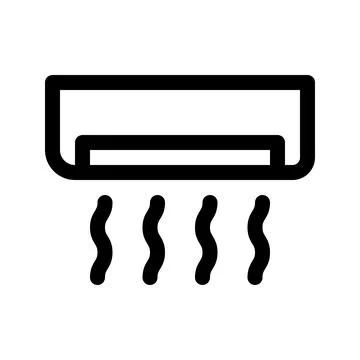 Air conditioning line icon. Vector graphics Stock Illustration