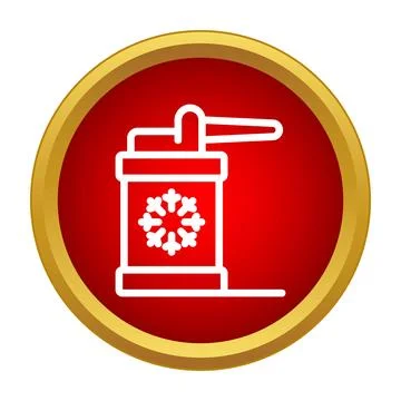 Air conditioning or refrigeration unit icon concept Stock Illustration