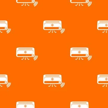 Air conditioning pattern orange Illustrazione stock