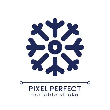 Air conditioning pixel perfect linear ui icon Stockillustratie