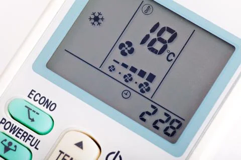 Air conditioning remote controller Stock Photos