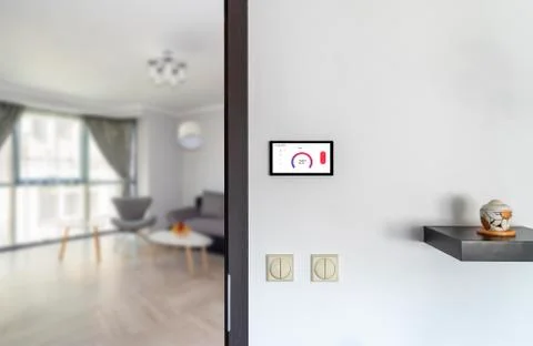 Air conditioning smart control concept Stock Photos