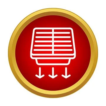Air conditioning system icon showing cooling function Ilustración de archivo