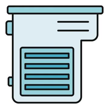Air conditioning system icon for temperature regulation Ilustración de archivo