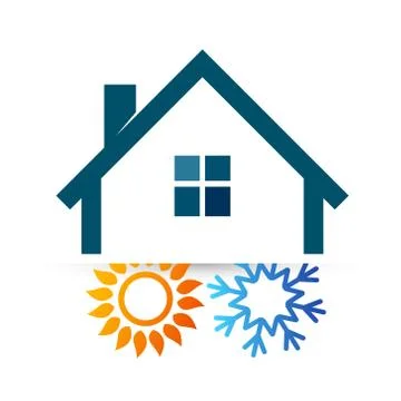 Air conditioning temperature design Stock Illustration