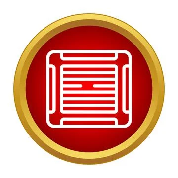 Air conditioning vent icon representing climate control system Ilustración de archivo