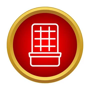 Air conditioning ventilation cooling grid simple icon Ilustración de archivo