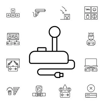 Air, controller, game flat vector icon in esport pack Stock Illustration