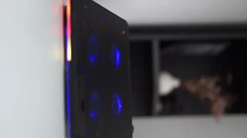 Air cooling for computer vertical video Stock Footage 261111187