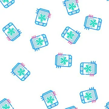 Air cooling filter vector seamless pattern 스톡 일러스트