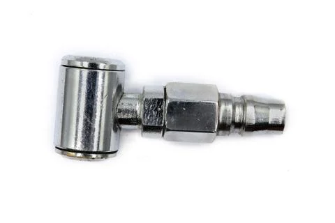 Air coupling connector, Pneumatic fitting isolated on white background Stock Photos
