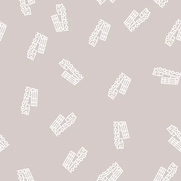 Air defense machine line seamless pattern Stock Illustration