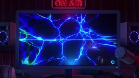 On Air Desktop Interior Stock Footage 277211542