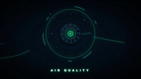 Air digital dashboard interface with glowing hud and data visualization air.. Stock Footage 337566325