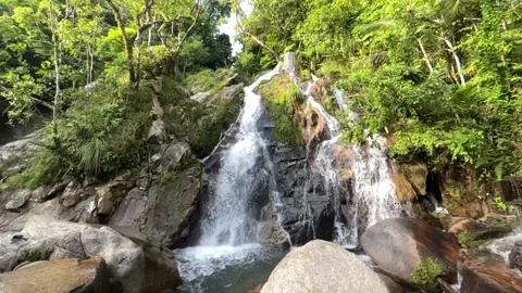 Air Dingin Waterfall Stock Footage 245801039