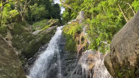 Air Dingin Waterfall Stock Footage 245801213
