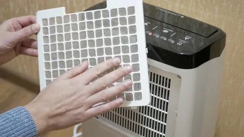 Air dryer filter close-up. The air dryer collects moisture in the tank. Stock Footage 147396644