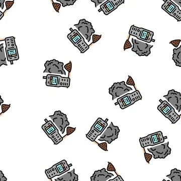 Air dust quality vector seamless pattern Stock Illustration