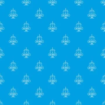 Air energy pattern vector seamless blue Stock Illustration