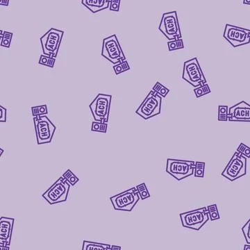 Air exchange rate line vector seamless pattern Illustrazione stock