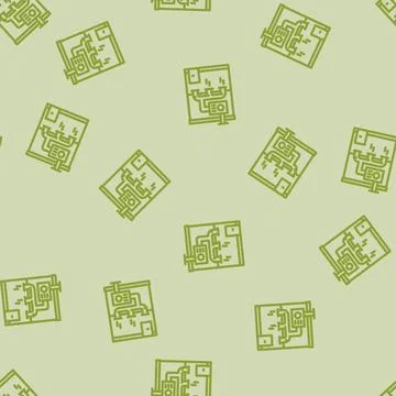 Air exchange ventilation line vector seamless pattern Stock Illustration