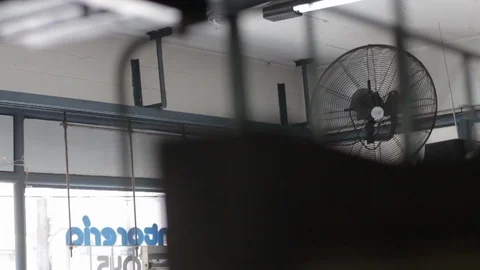 Air Fan in Liitle Local Stock Footage 95550795