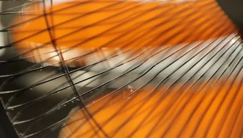 Air fan orange Stock Footage 11373044