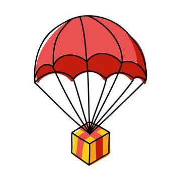 Air fast parcel delivery Stock Illustration