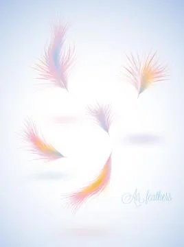 Air feathers Stock Illustration