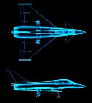 Air fighter x-ray Stock Illustration