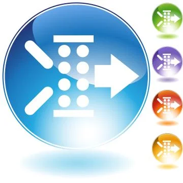 Air filter crystal icon Stock Illustration