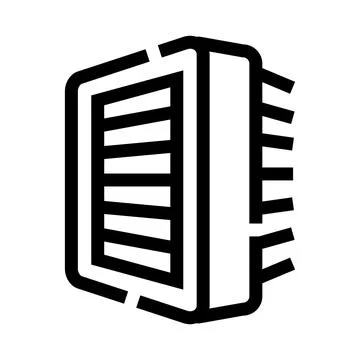 Air filter icon for clean air and ventilation Stock Illustration