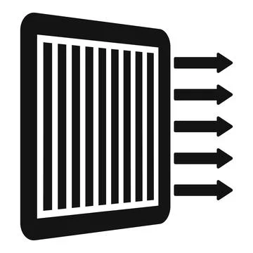 Air filter icon showing purification and clean airflow 스톡 일러스트