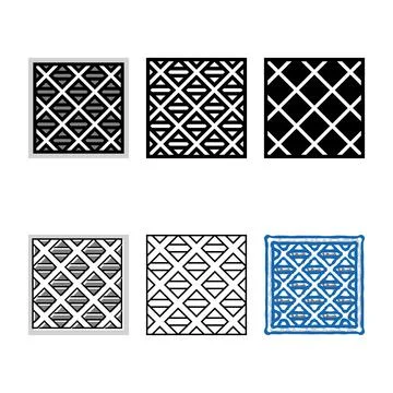 Air filter ventilation color range icon vector 스톡 일러스트