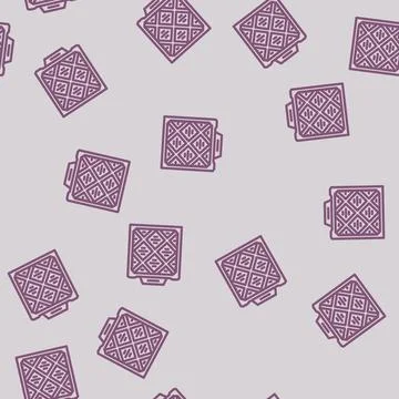 Air filter ventilation line vector seamless pattern Stock Illustration