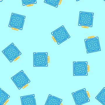 Air filter ventilation vector seamless pattern Illustrazione stock