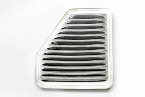 Air filter on white background Stock Photos