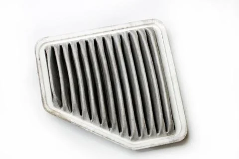 Air filter on white background Stock Photos