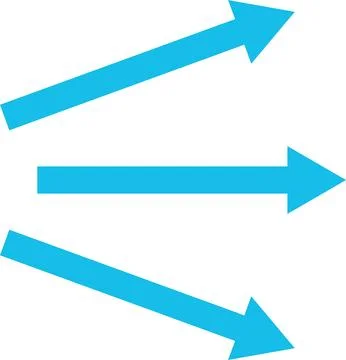 Air flow arrows collection. Wind stream, fresh water direction, conditioner icon 库存插图