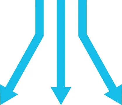 Air flow arrows collection. Wind stream, fresh water direction, conditioner icon Stockillustratie