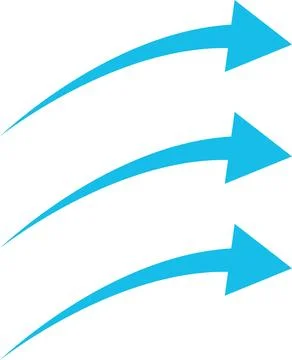 Air flow arrows collection. Wind stream, fresh water direction, conditioner icon Stockillustratie
