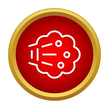 Air flow dispersing mist or spray icon 스톡 일러스트