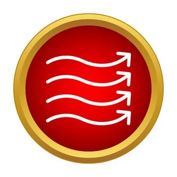 Air flow symbol representing breeze and clean ventilation 스톡 일러스트