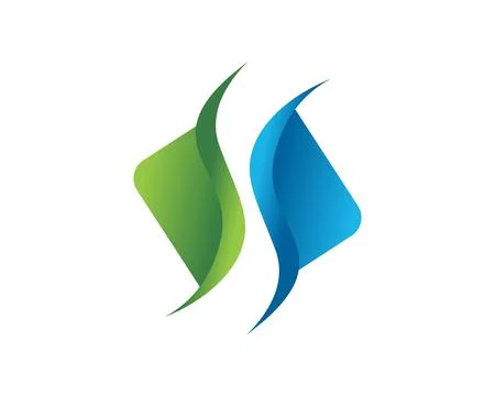 Air flow wind s logo Stock Illustration