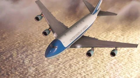 Air Force 1 21 Stock Footage 168241027