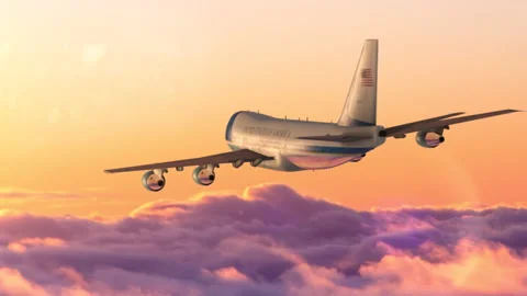 Air Force 1 23 Stock Footage 168251669