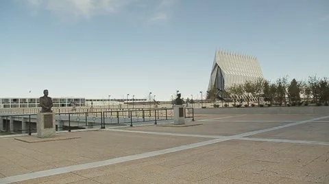 Air Force Academy Cathedral Stock Footage 5939447